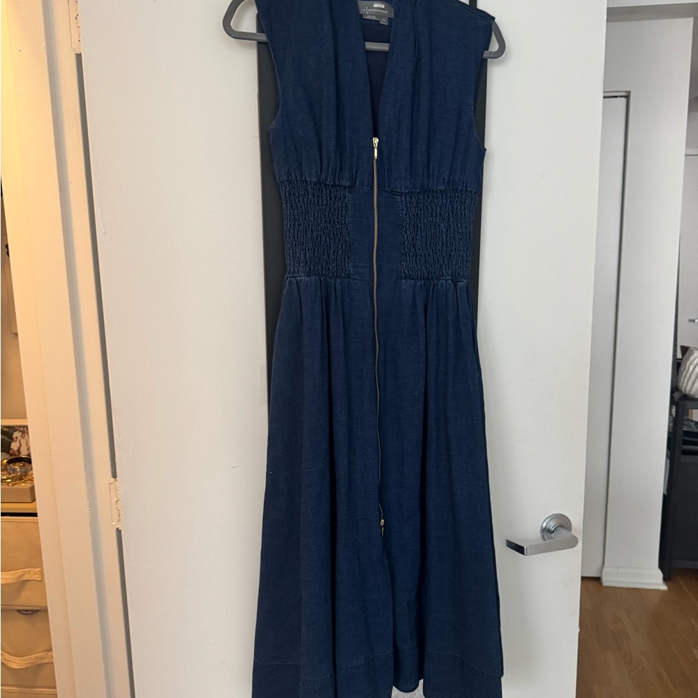 Anthropologie Tommie Denim Blue Midi Dress